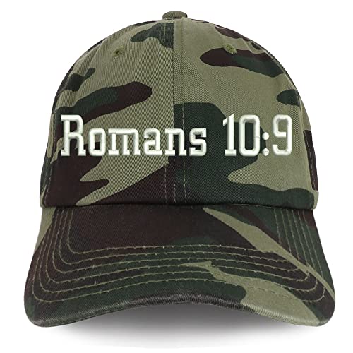 Trendy Apparel Shop Romans 10:9 Low Profile Soft Cotton Baseball Cap