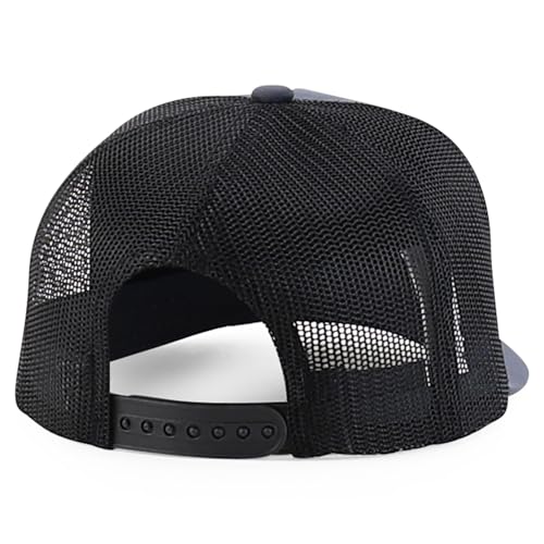 Trendy Apparel Shop 5 Panel Structured Trucker Cap with Mexico Flag Design Undervisor
