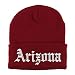 Trendy Apparel Shop Arizona State Old English Embroidered Long Cuff Beanie