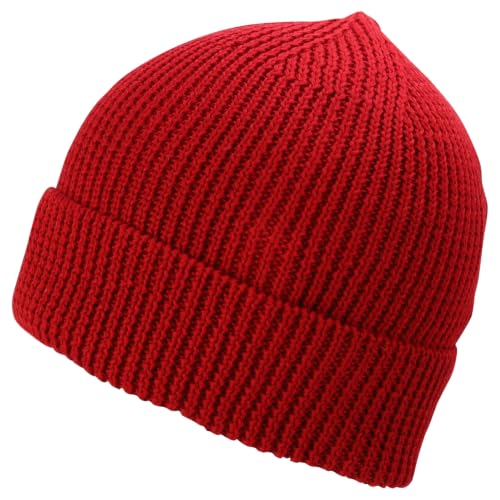 Trendy Apparel Shop Stretchy Cotton Knitted Cuff Beanie Hat