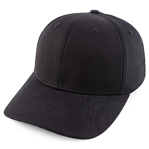 Trendy Apparel Shop Oversize XXL 6 Panel Structured Curved Bill Stretchy Fitted Ball Cap