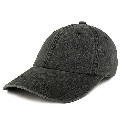 Trendy Apparel Shop Plain Pigment Dyed Cotton Twill Unstructured Dad Hat