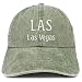 Trendy Apparel Shop LAS Las Vegas Embroidered Pigment Dyed Washed Baseball Cap
