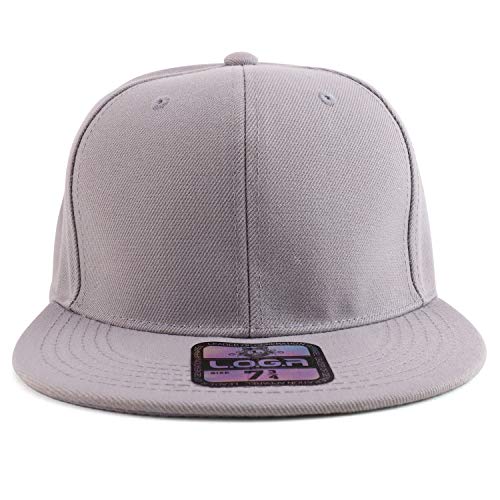 Trendy Apparel Shop Big Size Oversized Flat Bill Baseball Fitted Cap