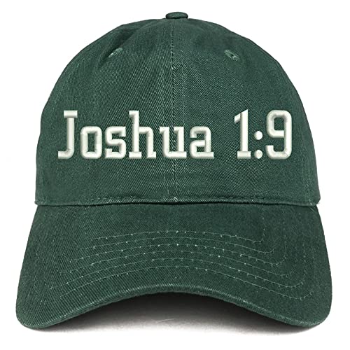 Trendy Apparel Shop Joshua 1:9 Low Profile Soft Cotton Baseball Cap