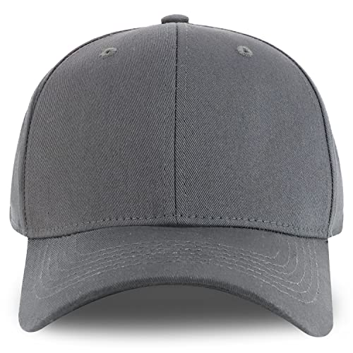 Trendy Apparel Shop XXL Oversize 6 Panel Cotton Fitted Cap