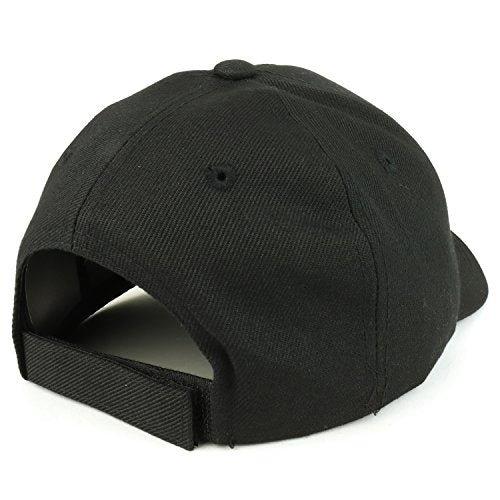 Trendy Apparel Shop Plain Structured Crown Adjustable Baseball Cap