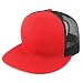 Trendy Apparel Shop Structured High Crown 5 Panel Round Flat Bill Trucker Cap