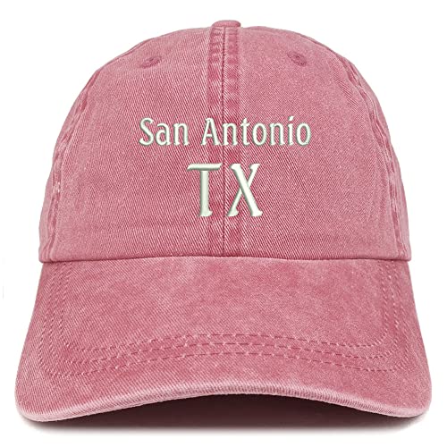 Trendy Apparel Shop San Antonio TX Embroidered Pigment Dyed Washed Baseball Cap