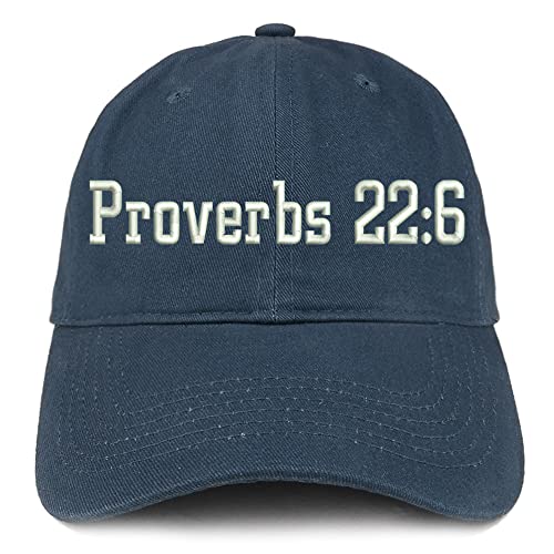 Trendy Apparel Shop Proverbs 22: 6 Low Profile Soft Cotton Baseball Cap