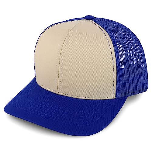 Trendy Apparel Shop Structured High Profile 6 Panel Mesh Trucker Baseball Cap