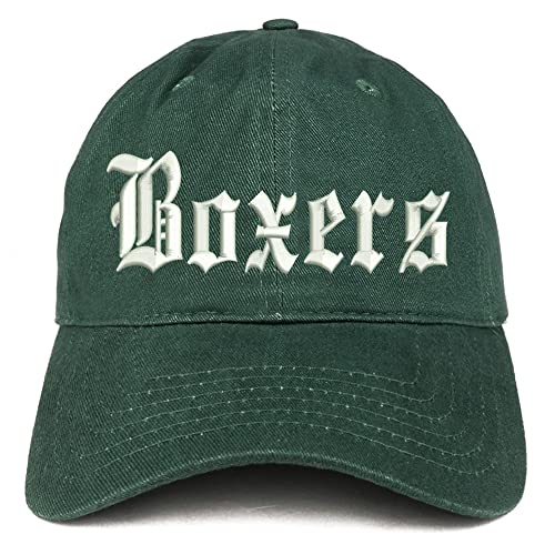 Trendy Apparel Shop Old English Boxers Low Profile Soft Cotton Baseball Cap
