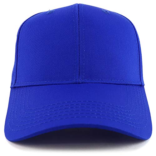 Trendy Apparel Shop High Profile Sturctured Plain Back Casual Baseball Cap