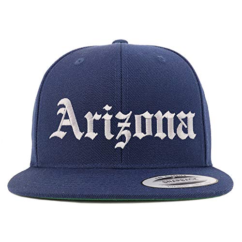 Trendy Apparel Shop Arizona State Old English Embroidered Flatbill Snapback