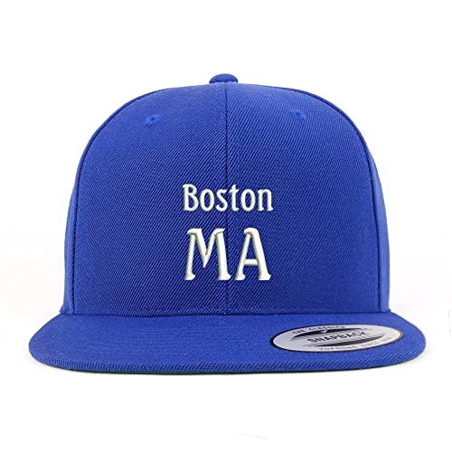 Trendy Apparel Shop Boston MA Embroidered Flatbill Snapback