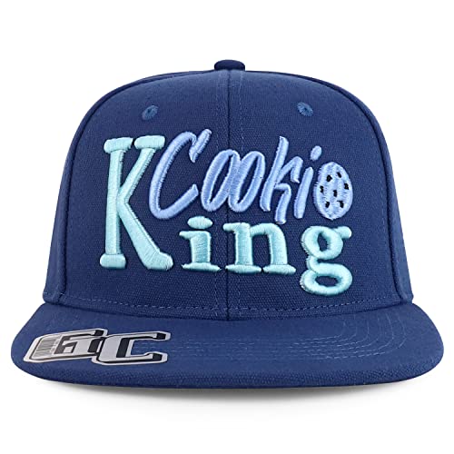 Trendy Apparel Shop Cooke King 3D Embroidered Flatbill Snapback Cap