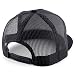 Trendy Apparel Shop Structured High Crown 5 Panel Round Flat Bill Trucker Cap