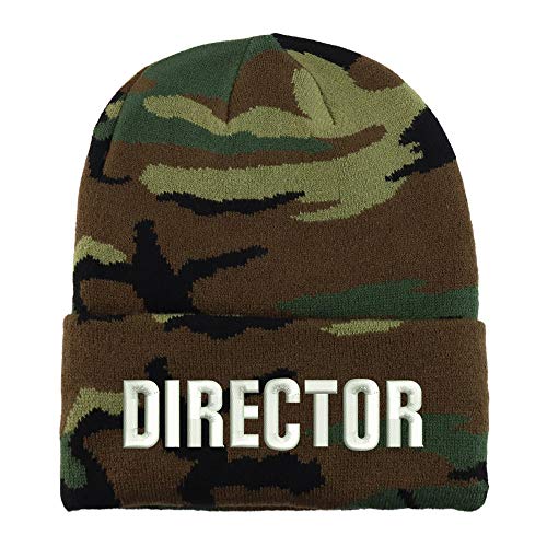 Trendy Apparel Shop Director Embroidered Made in USA Camo Beanie