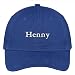 Trendy Apparel Shop Henny Embroidered Soft Crown 100% Brushed Cotton Cap