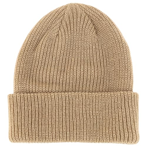 Trendy Apparel Shop Warm Winter Acrylic Ribbed Knit Cuff Beanie Hat