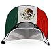 Trendy Apparel Shop 5 Panel Structured Trucker Cap with Mexico Flag Design Undervisor