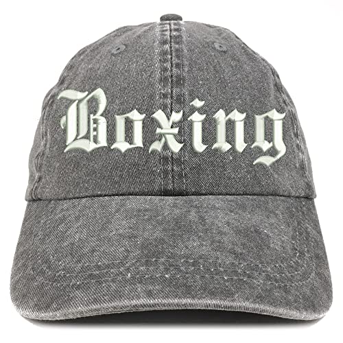 Trendy Apparel Shop Old English Boxing Washed Pigment Dyed Baseball Cap