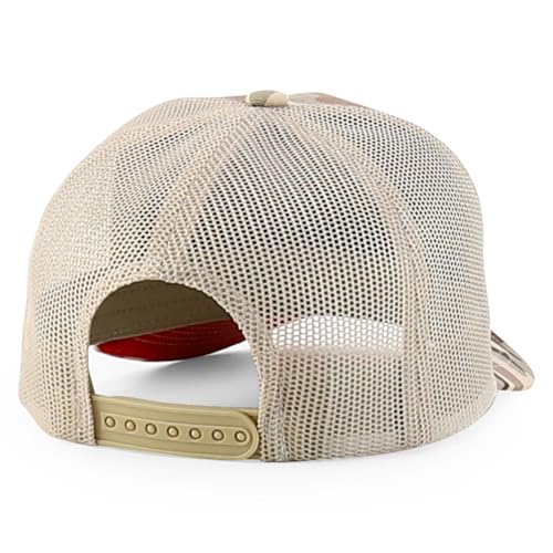 Trendy Apparel Shop 5 Panel Structured Crown Curved Bill Trucker Cap