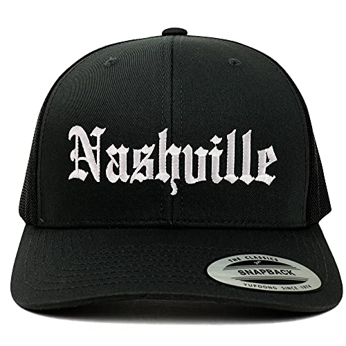 Trendy Apparel Shop Nashville Old English 6 Panel Trucker Mesh Cap