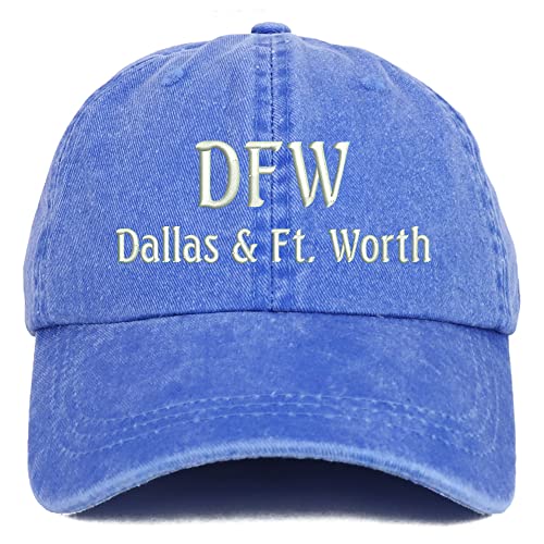 Trendy Apparel Shop DFW Dallas and Fort Worth Embroidered Pigment Dyed Washed Baseball Cap
