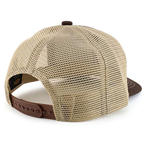Trendy Apparel Shop Low Profile Two Tone Mesh Back Trucker Baseball Cap