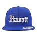 Trendy Apparel Shop Hawaii State Old English Embroidered Flatbill Snapback