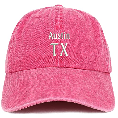 Trendy Apparel Shop Austin TX Embroidered Pigment Dyed Washed Baseball Cap