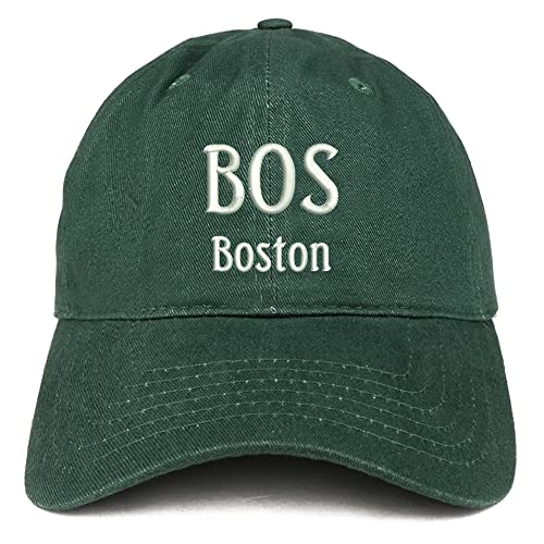 Trendy Apparel Shop BOS Boston Low Profile Soft Cotton Baseball Cap