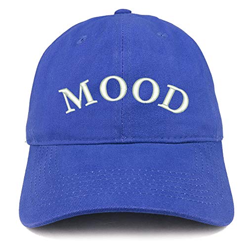 Trendy Apparel Shop Mood Embroidered Soft Crown 100% Brushed Cotton Cap