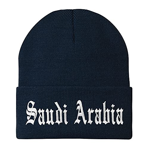 Trendy Apparel Shop Saudi Arabia Old English Embroidered Long Cuff Beanie