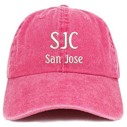 Trendy Apparel Shop SJC San Jose Embroidered Pigment Dyed Washed Baseball Cap