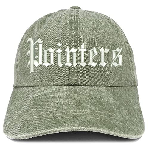 Trendy Apparel Shop Old English Pointers Washed Pigment Dyed Baseball Cap