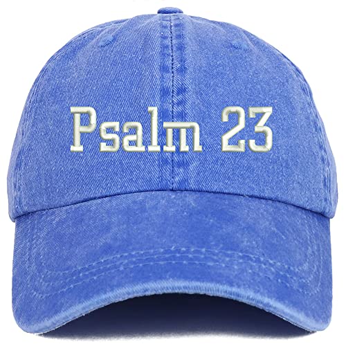 Trendy Apparel Shop Psalm 23 Washed Pigment Dyed Baseball Cap