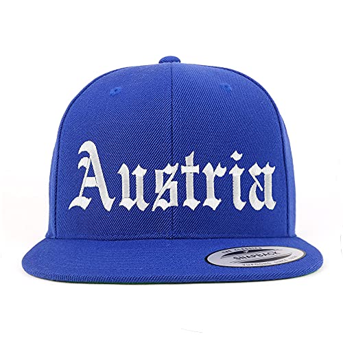 Trendy Apparel Shop Austria Old English Embroidered Flatbill Snapback