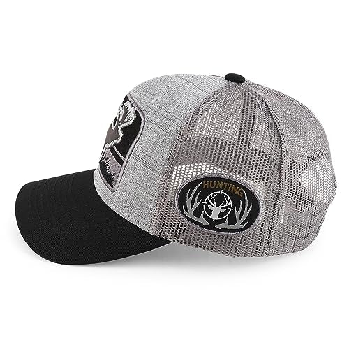 Trendy Apparel Shop Buck Hunting 3D Embroidered Mesh Back Baseball Cap