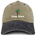 Trendy Apparel Shop Ibiza Spain with Palm Tree Embroidered Pigment Dyed Cotton Baseball Cap