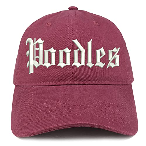 Trendy Apparel Shop Old English Poodles Low Profile Soft Cotton Baseball Cap