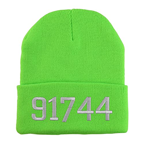 Trendy Apparel Shop 91744 La Puente CA Old English Embroidered Long Cuff Beanie