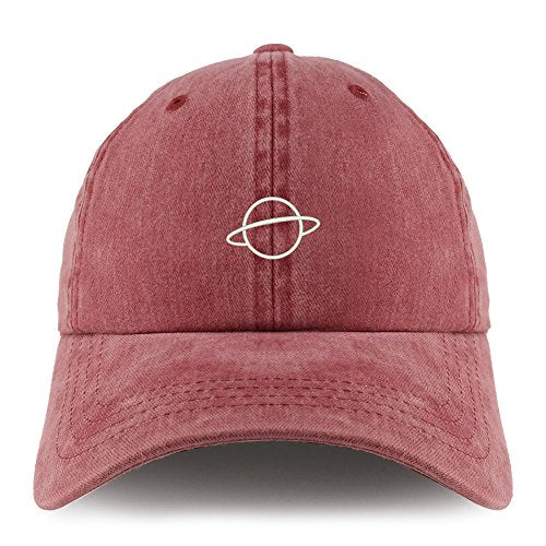 Trendy Apparel Shop Planet Embroidered Pigment Dyed Unstructured Cap