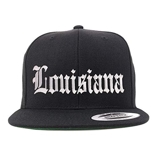 Trendy Apparel Shop Louisuana State Old English Embroidered Flatbill Snapback