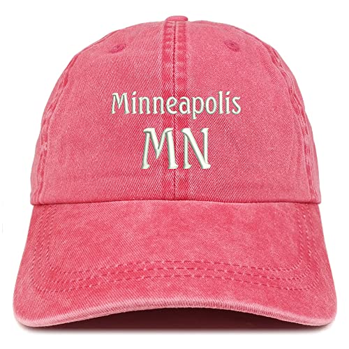 Trendy Apparel Shop Minneapolis MN Embroidered Pigment Dyed Washed Baseball Cap