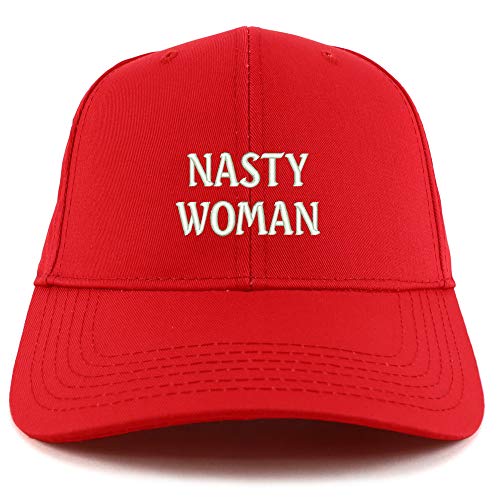 Trendy Apparel Shop Nasty Woman Embroidered Sturctured Baseball Cap