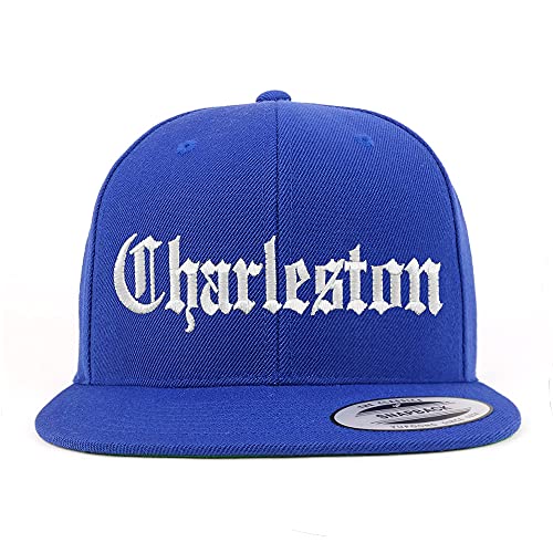 Trendy Apparel Shop Charleston Old English Embroidered Flatbill Snapback