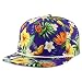 Trendy Apparel Shop Floral Print Unstructured 5 Panel Flatbill Rope Baseball Cap
