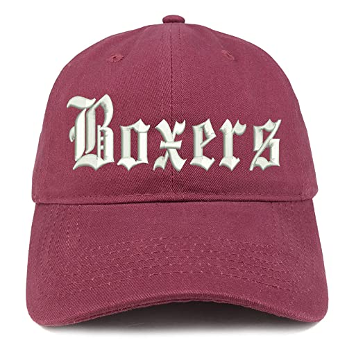 Trendy Apparel Shop Old English Boxers Low Profile Soft Cotton Baseball Cap